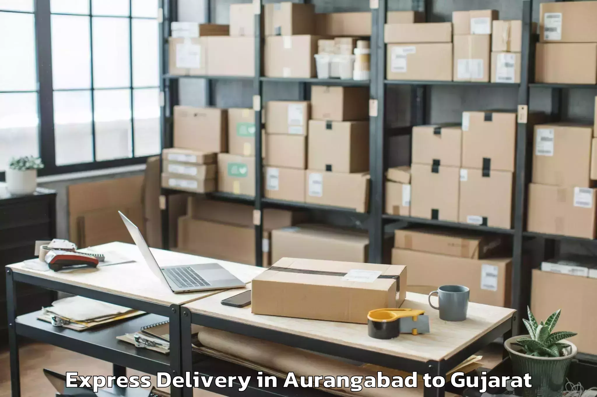 Book Aurangabad to Palitana Express Delivery Online